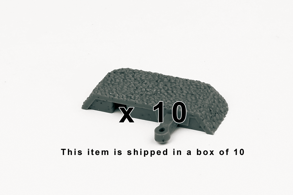 Piko 55445 Roadbed End Cap, 10 Pcs (HO-Scale)