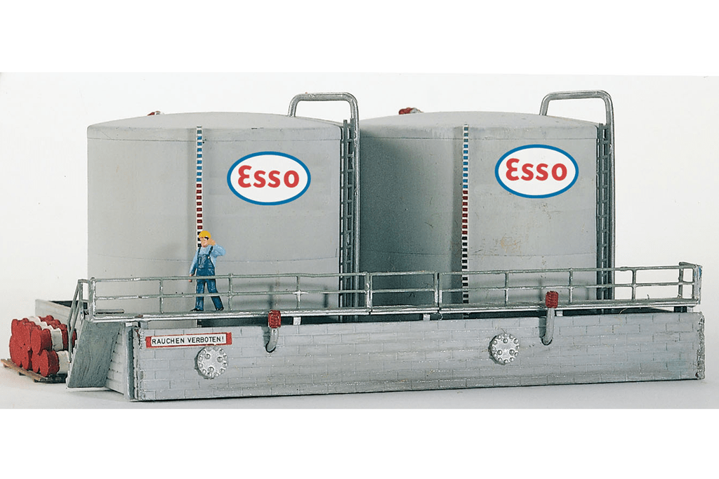Piko 61104 Classic Line Shell Storage Tanks Low, Building Kit (HO-Scale)