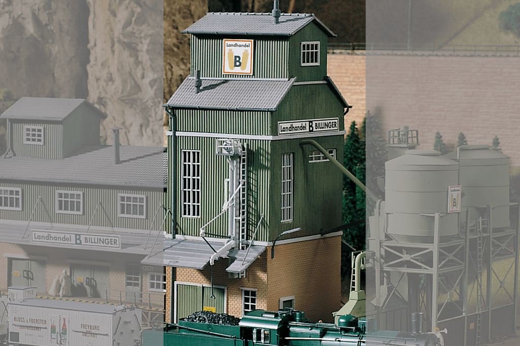 Piko 61114 Classic Line Billinger's Co-Op Elevator, Building Kit (HO-Scale)