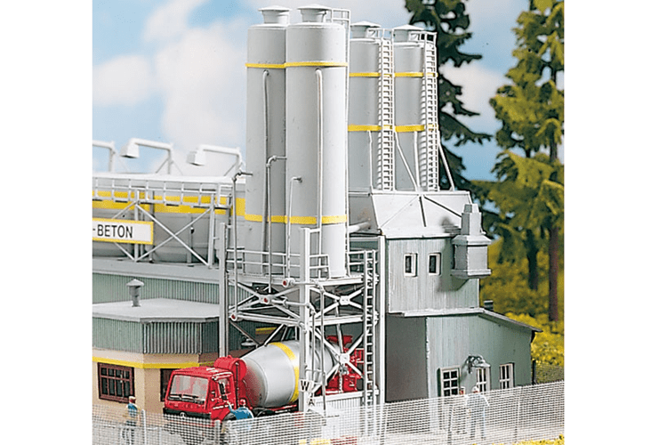 Piko 61131 Classic Line Concrete Plant Silos, Building Kit (HO-Scale)