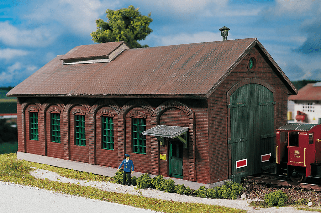 Piko 61823 Hobby Line Burgstein Loco Shed, Building Kit (HO-Scale)