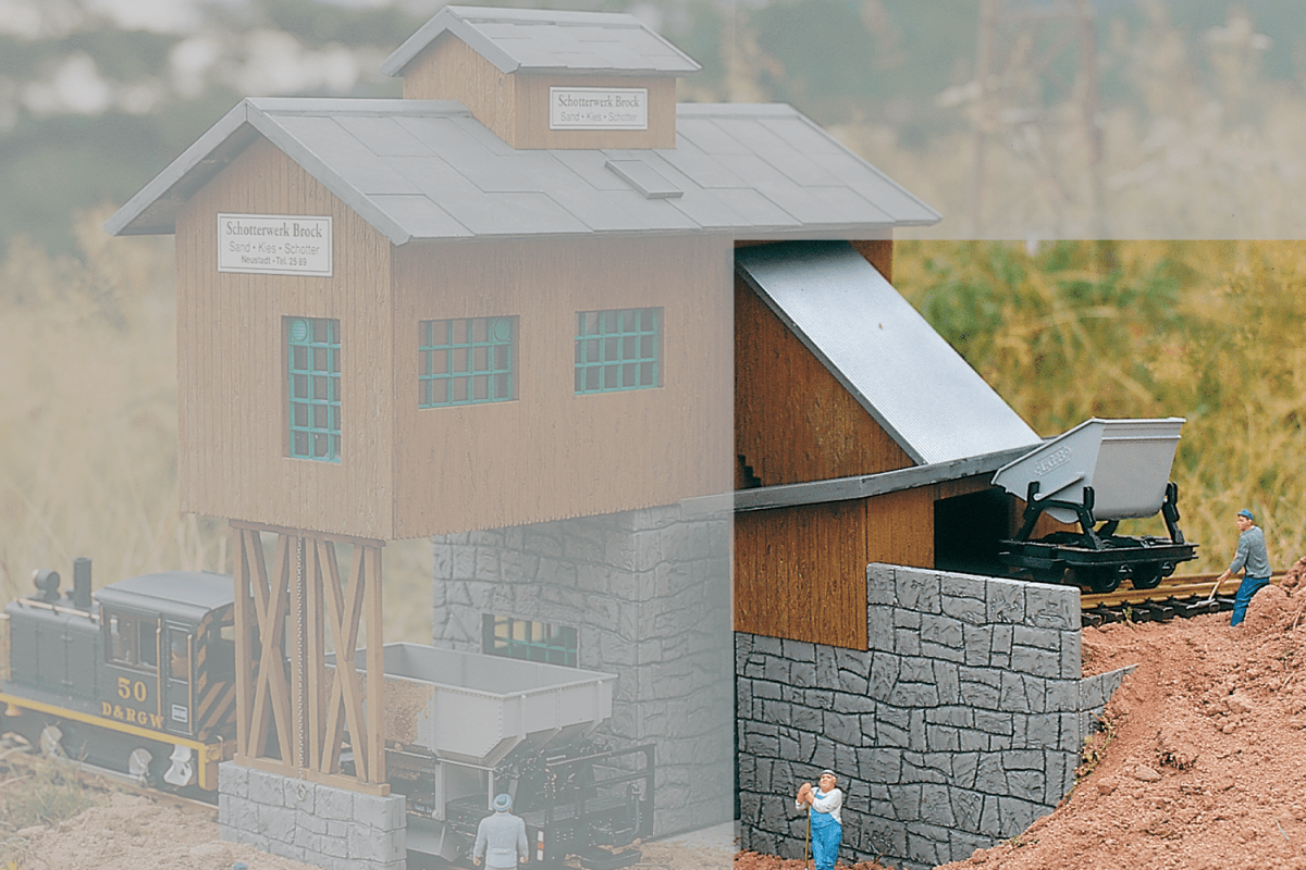 Piko 62010 Gravel Works Side Building, Building Kit (G-Scale)
