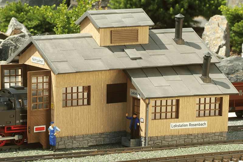 Piko 62042 Rosenbach Engine Shed, Building Kit (G-Scale)