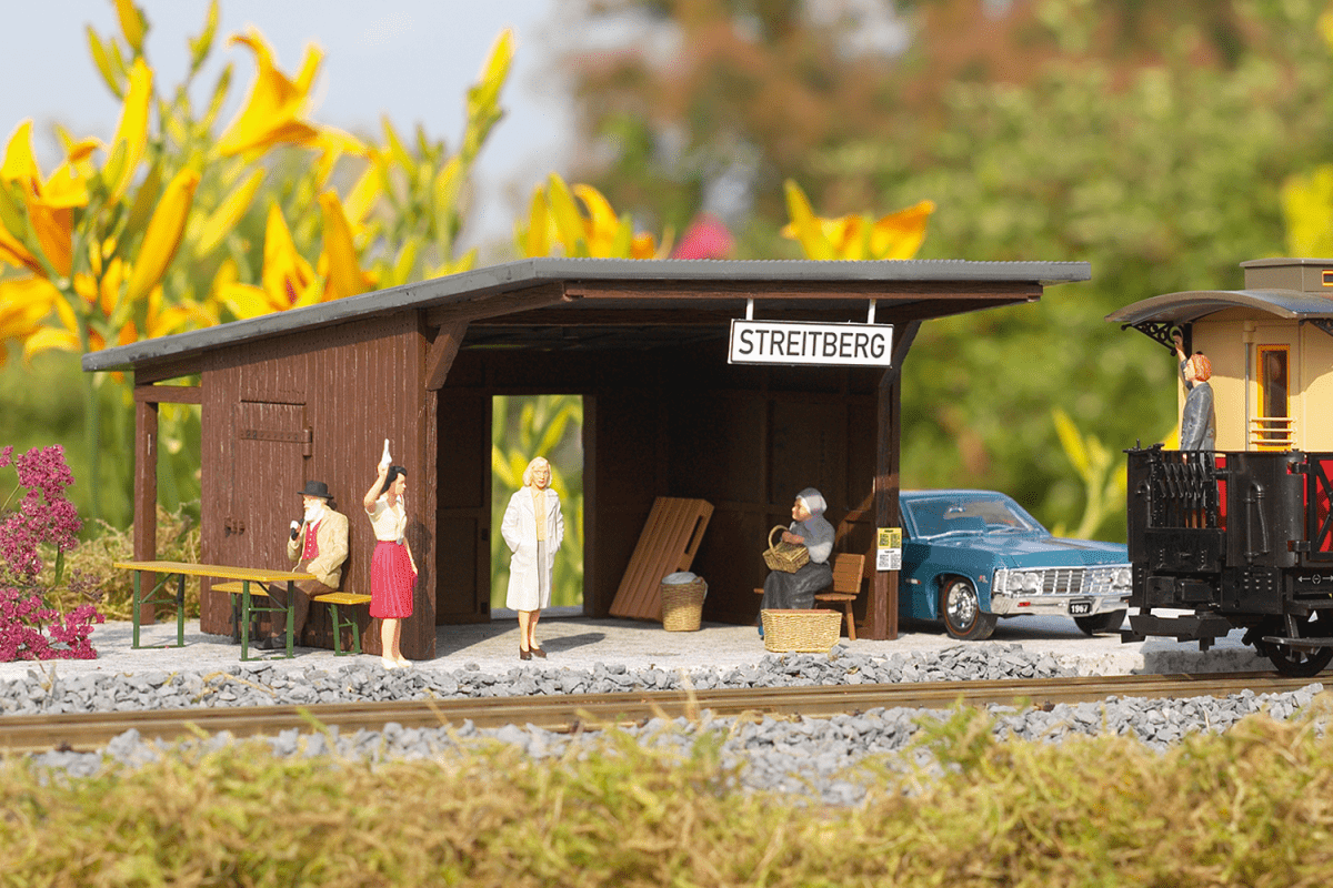 Piko 62074 Streitberg Passenger Shelter, Building Kit (G-Scale)