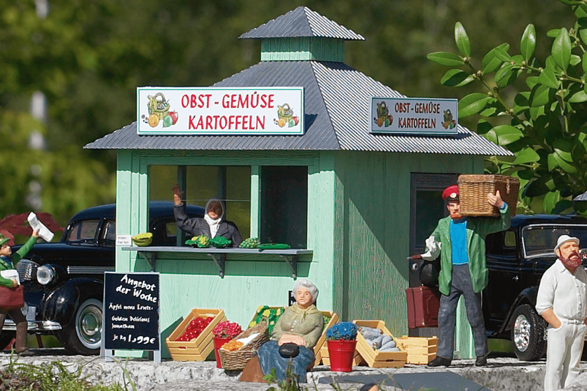 Piko 62117 Fresh Produce Stand, Building Kit (G-Scale)