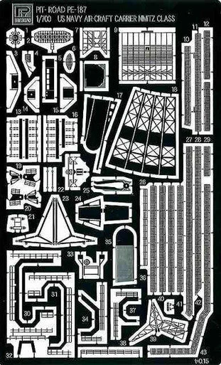1/700 Pitroad PE for USN Aircraft Carrier NIMITZ Class