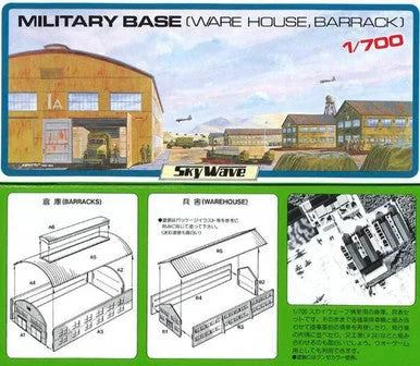 1/700 Pitroad Military Base (Barracks & Warehouse)