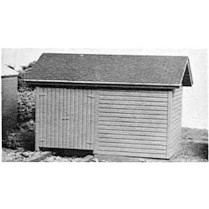 Pikestuff Wood Handcar Shed1-5/8 x 1-1/4" 4.2 x 3.2cm