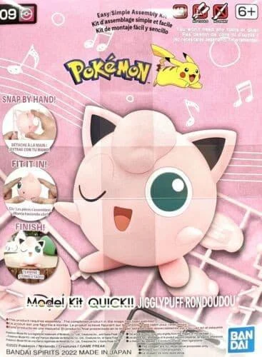 Pokemon Jigglypuff 09 Quick Model Kit - Bandai Namco