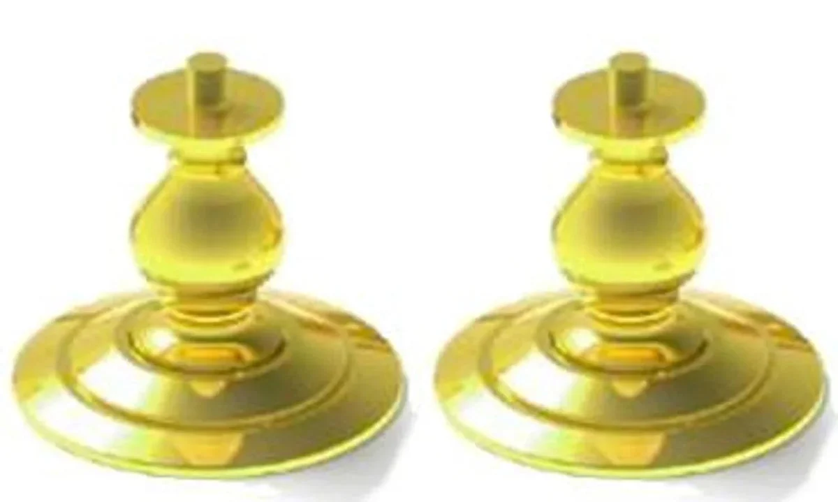 Pontos Models - 2 (50mm) Diameter Buffed and Polished Solid Brass Pedestals