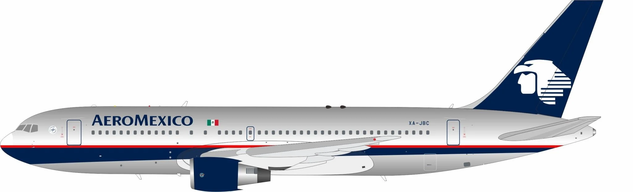 Pre-Order B-Models 762-JBC 1:200 Aero Mexico 767-283/ER XA-JBC