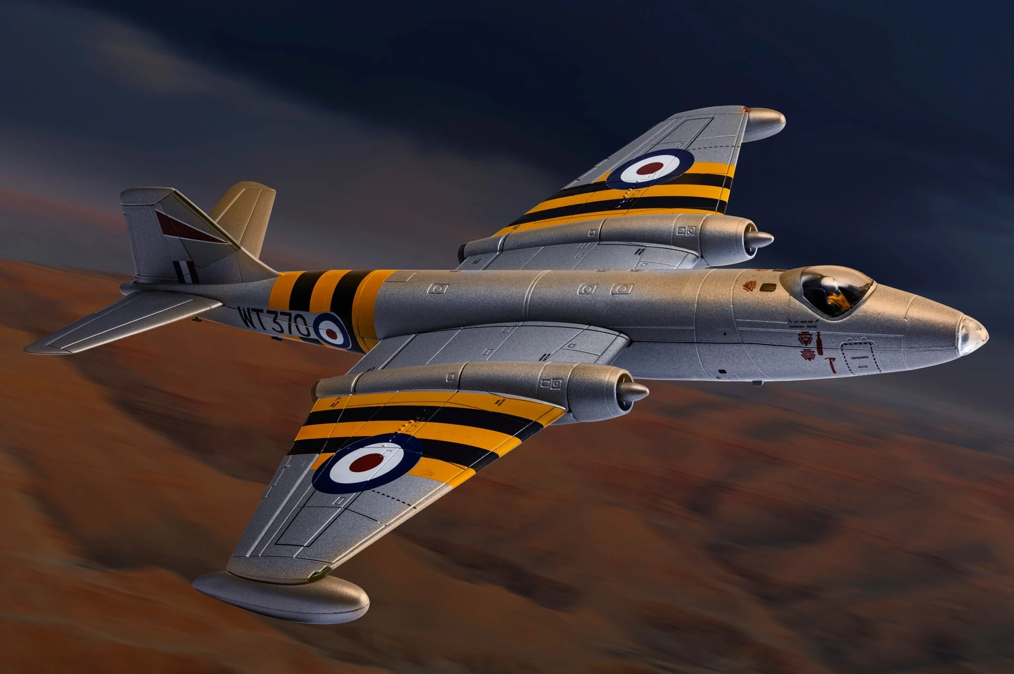 Pre-Order Corgi AA34711 1:72 English Electric Canberra B.6, WT370, Operation Musketeer, 1956