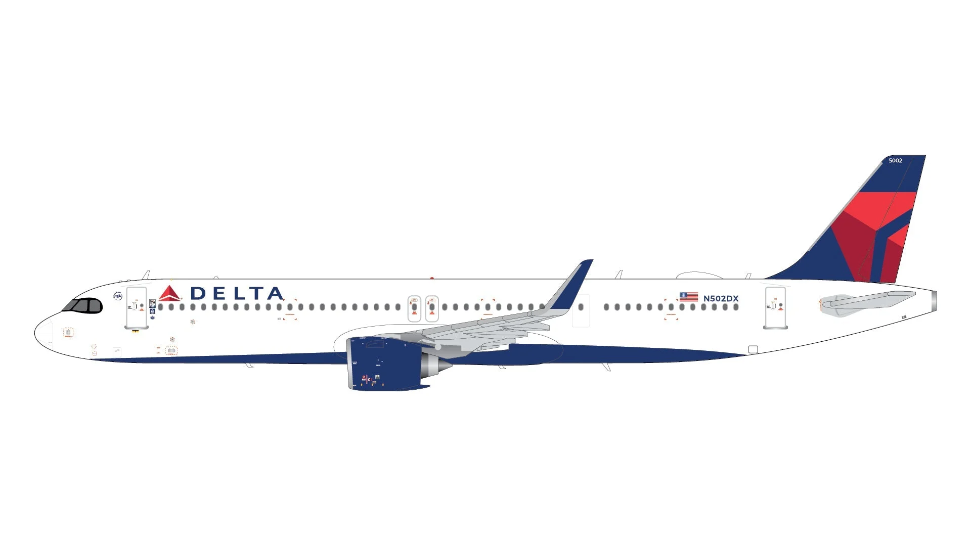 Pre-Order Gemini Jets G2DAL1495 1:200 Delta Air Lines A321neo N502DX