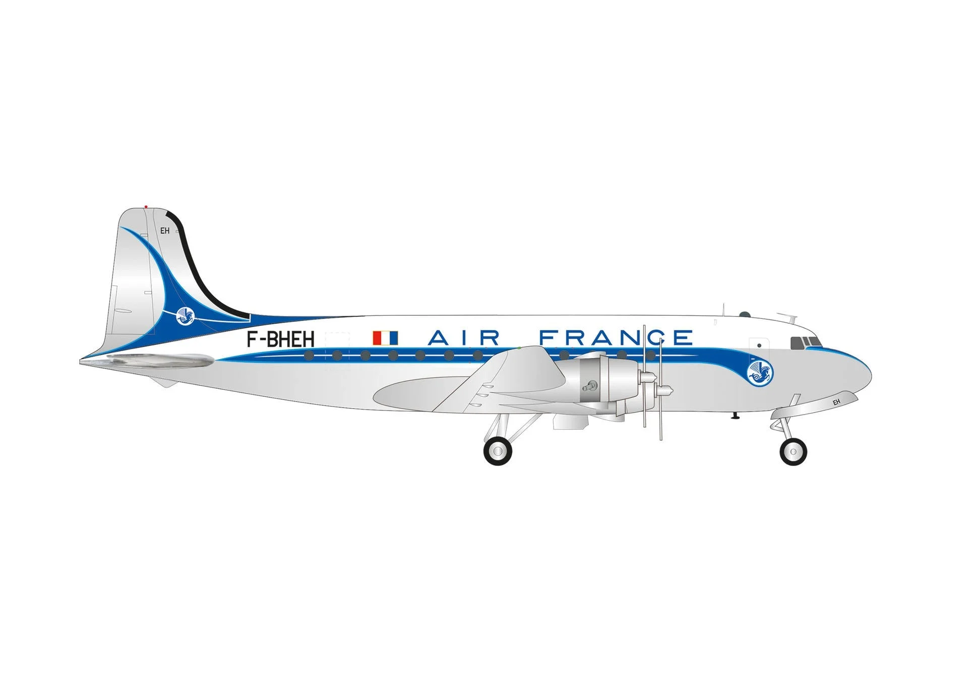 Pre-Order Herpa Wings 571104-001 1:200 Air France Douglas DC-4 F-BHEH
