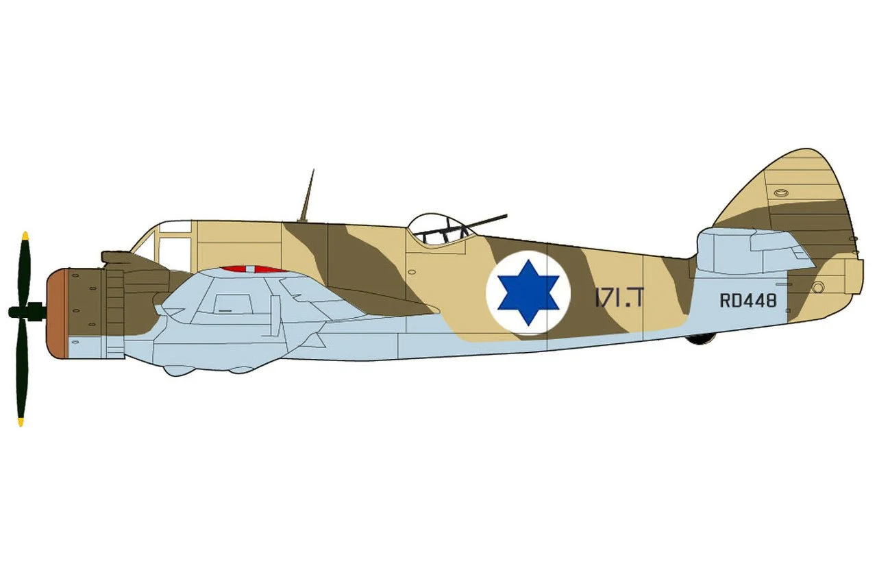 Pre-Order Hobby Master HA2319 1:72 Beaufighter TF MK. X RD448, 103 Tajeset, IAF, 1948