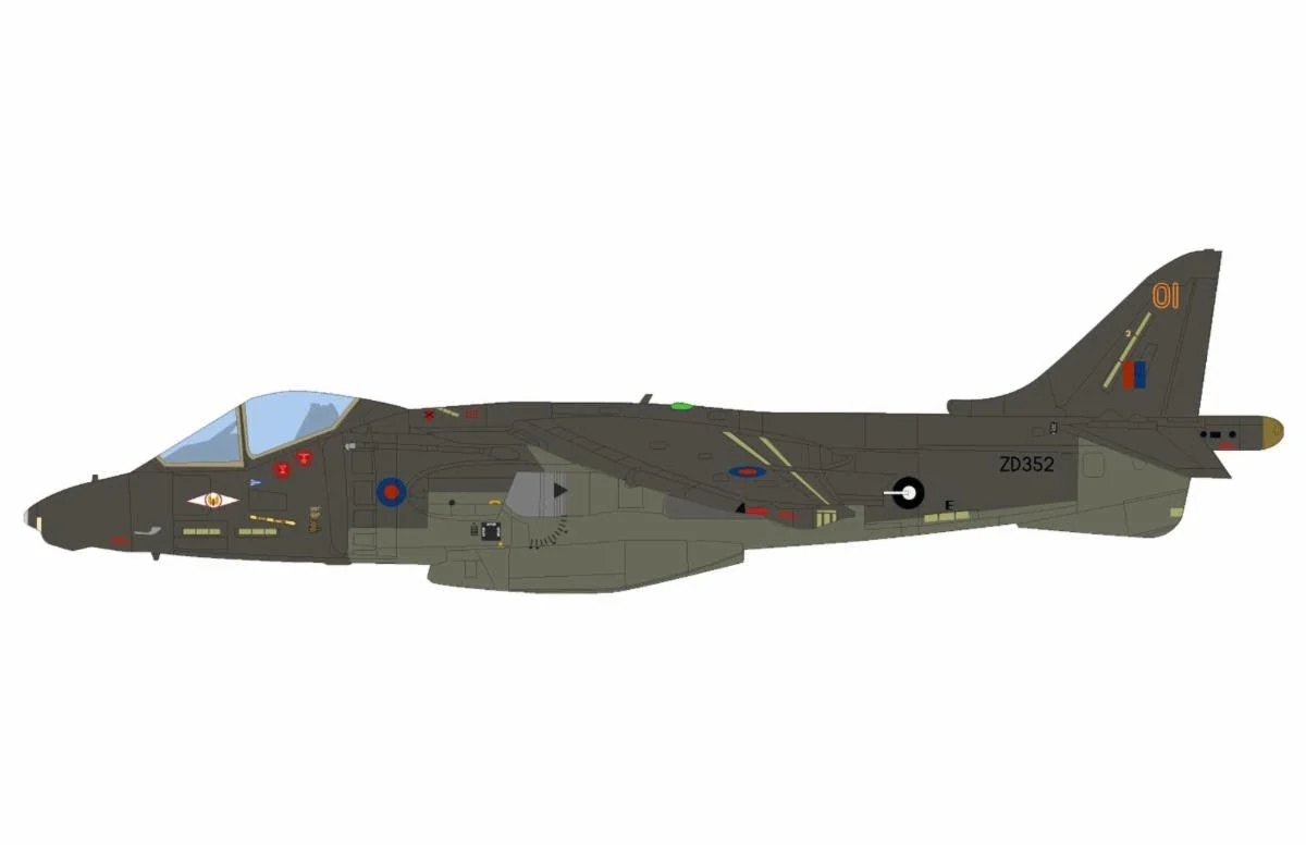 Pre-Order Hobby Master HA2654 1:72 Harrier GR.5 ZD352/01, No.1 Sqn., RAF Wittering, 1990s
