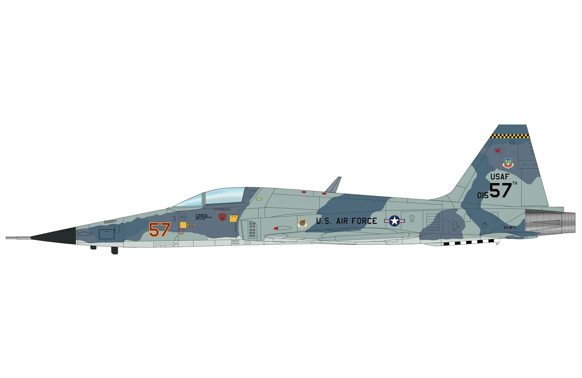 Pre-Order Hobby Master HA3387 1:72 F-5E Aggressor 01557, Nellis AFB, April 2025