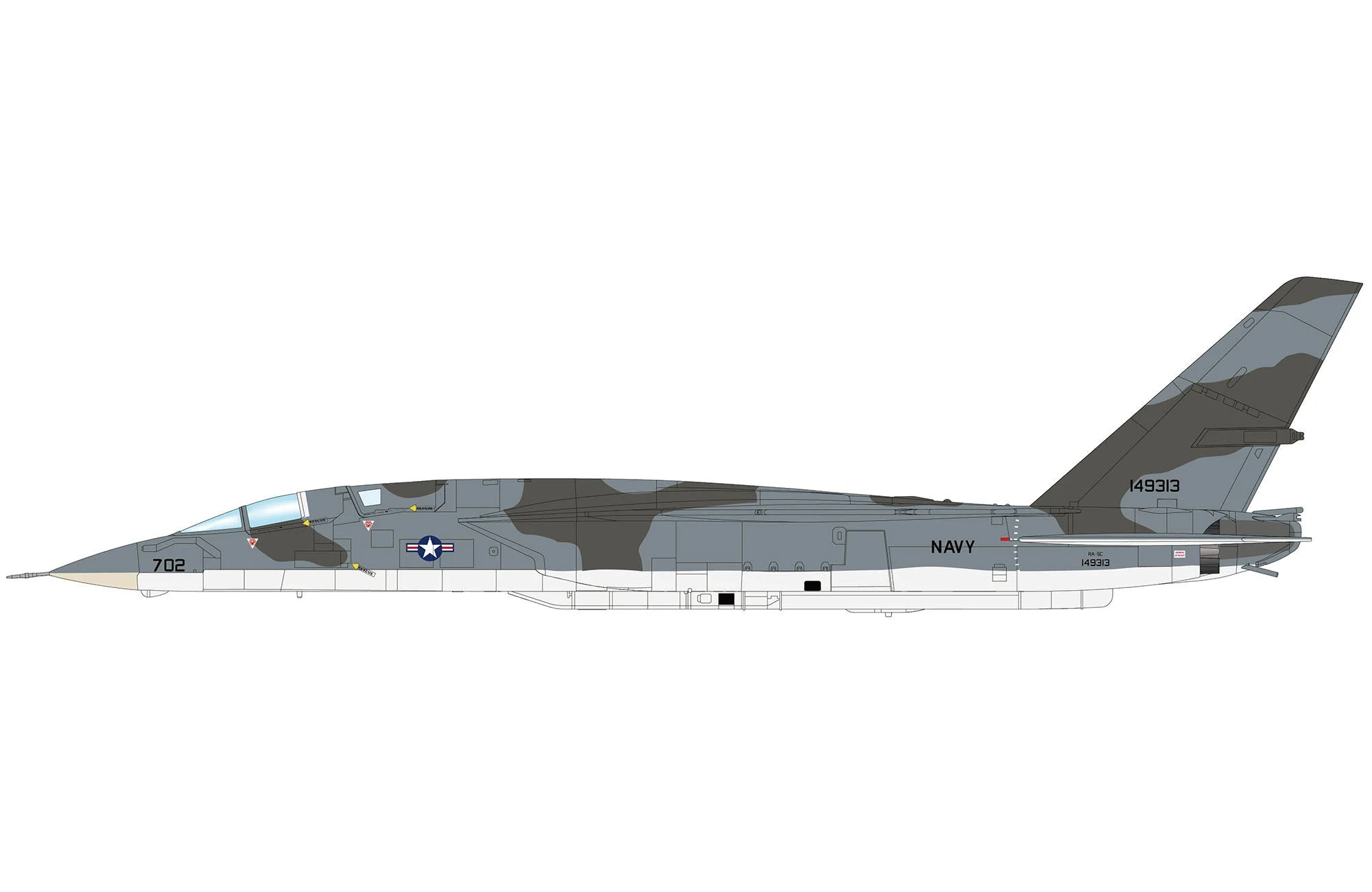 Pre-Order Hobby Master HA4710 1:72 RA-5C "Experimental Scheme" 149313, RVAH-6 "Fleurs", USS Constellation, 1966