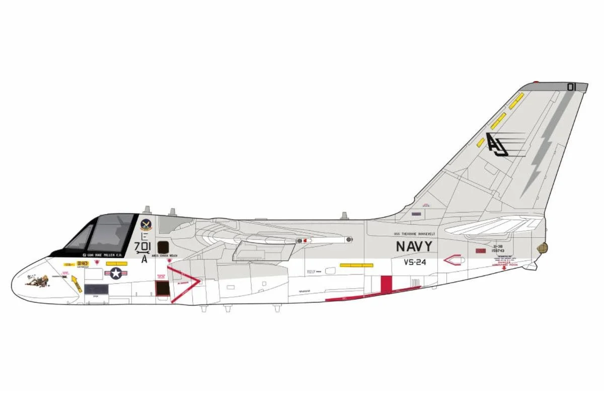 Pre-Order Hobby Master HA4914 1:72 S-3B "Eyes of the Storm" 159743, VS-24, 1991