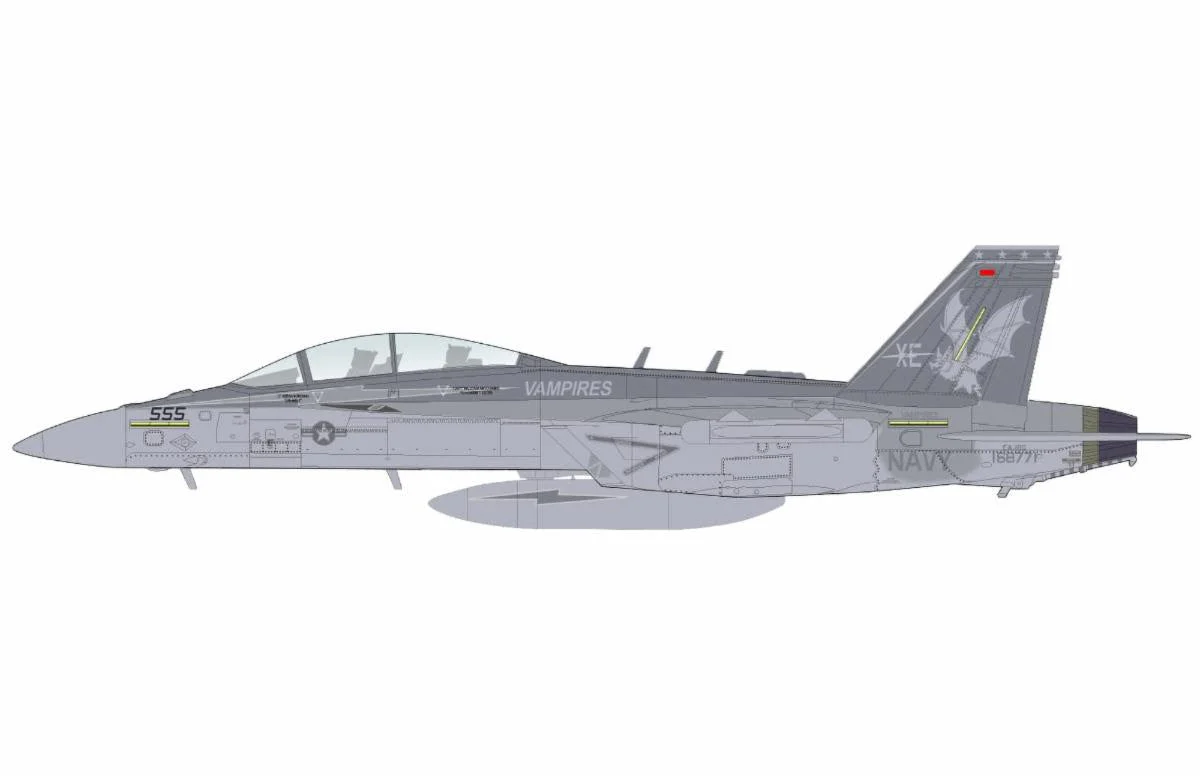 Pre-Order Hobby Master HA5161 1:72 EA-18G "Growler" 555/168771 VX-9 'Vampires" 2024
