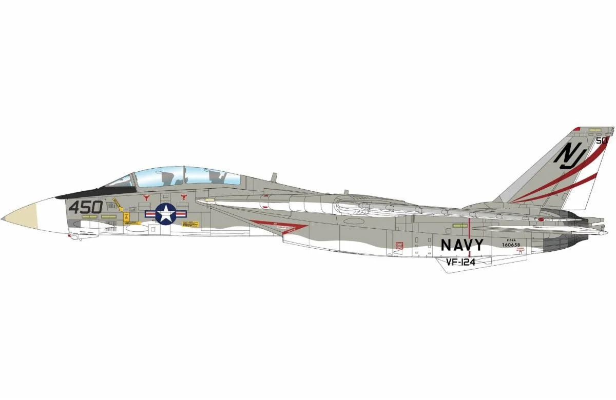 Pre-Order Hobby Master HA5262 1:72 F-14A Tomcat 160658, VFA-124 "Gunfighters", Oct 1978