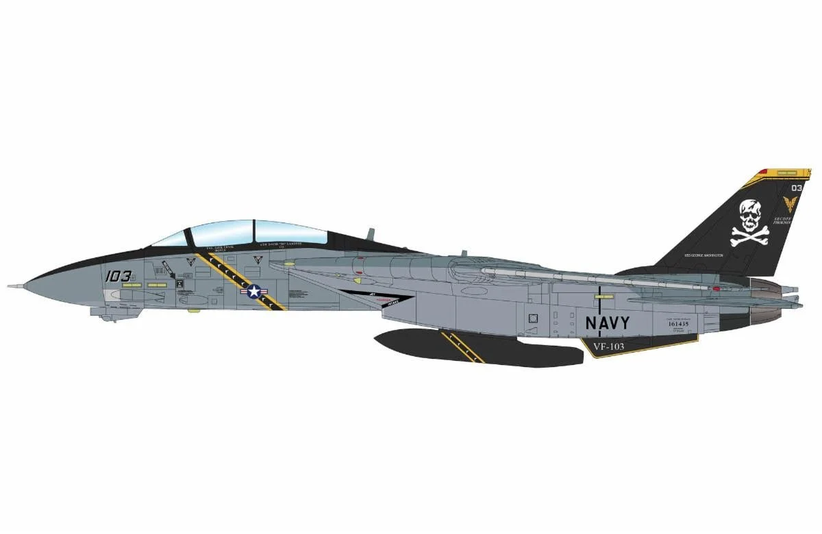 Pre-Order Hobby Master HA5264 1:72 F-14B Jolly Rogers 161435, US Navy, 2002
