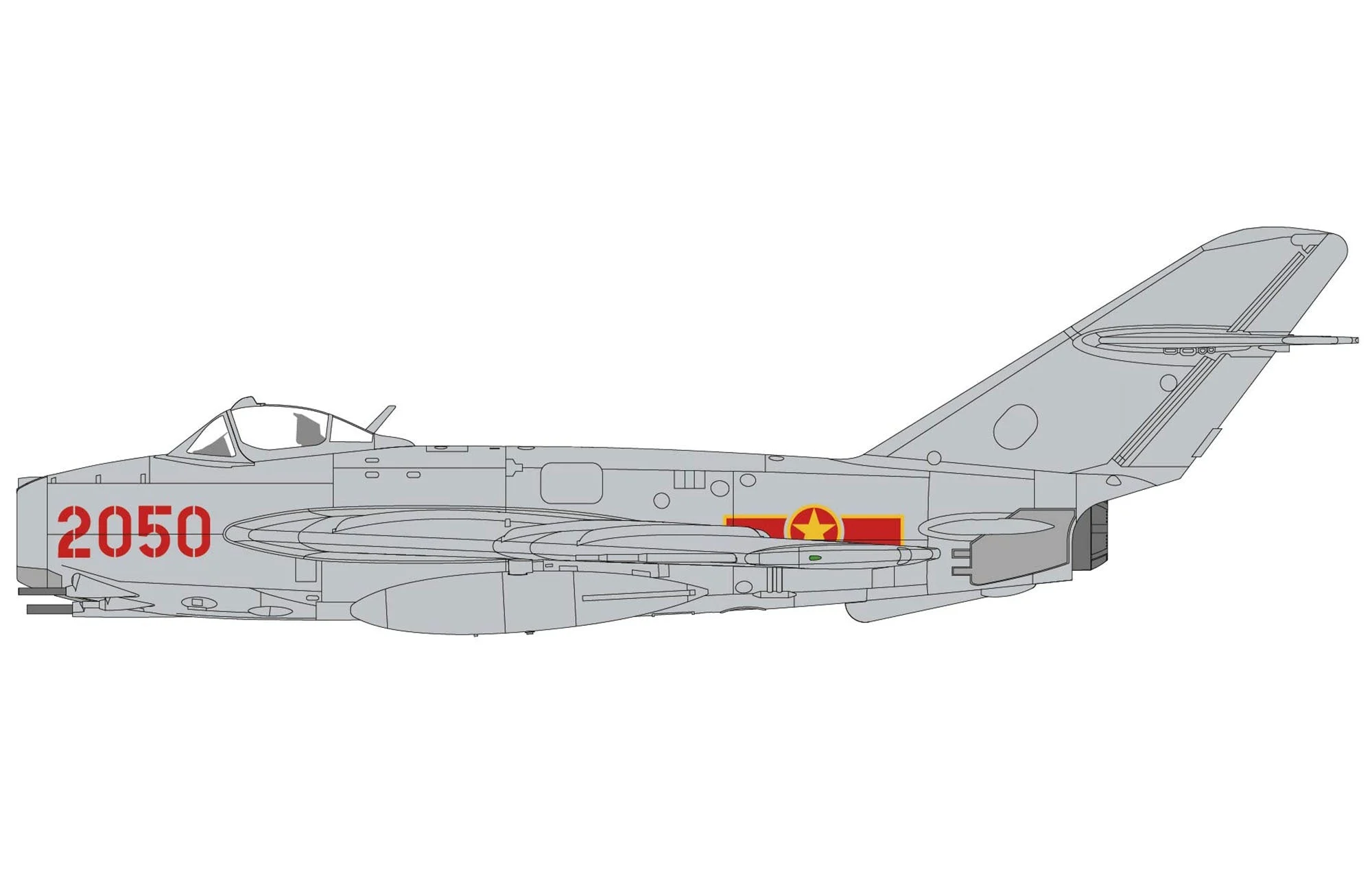 Pre-Order Hobby Master HA5917 1:72 MIG-17F Fresco 2050, 921st "Sao Do", 6 Nov. 1965
