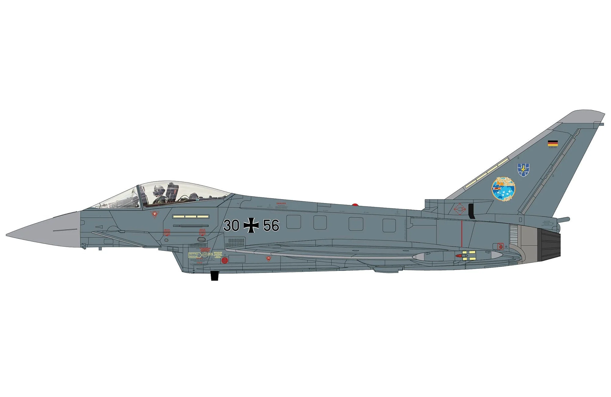 Pre-Order Hobby Master HA6635 1:72 Eurofighter EF2000 "Pacific Skies" 30+56, TaktLwG 73, 2024