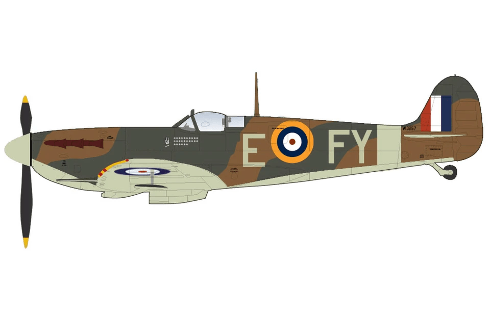 Pre-Order Hobby Master HA7865 1:48 Spitfire Mk.Vb "F/Lt. Eric Lock" W3257, No.611 Sqn., RAF Hornchurch, July-August 1941