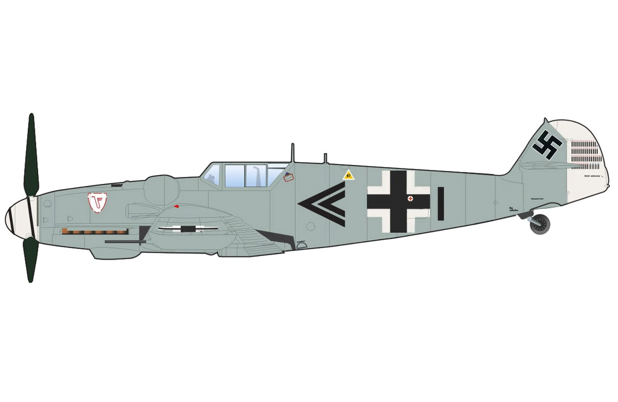 Pre-Order Hobby Master HA8768 1:48 BF 109G-5 "Walter Dahl" W.Nr.27112, 3./JG 54, Russia, Dec 1943