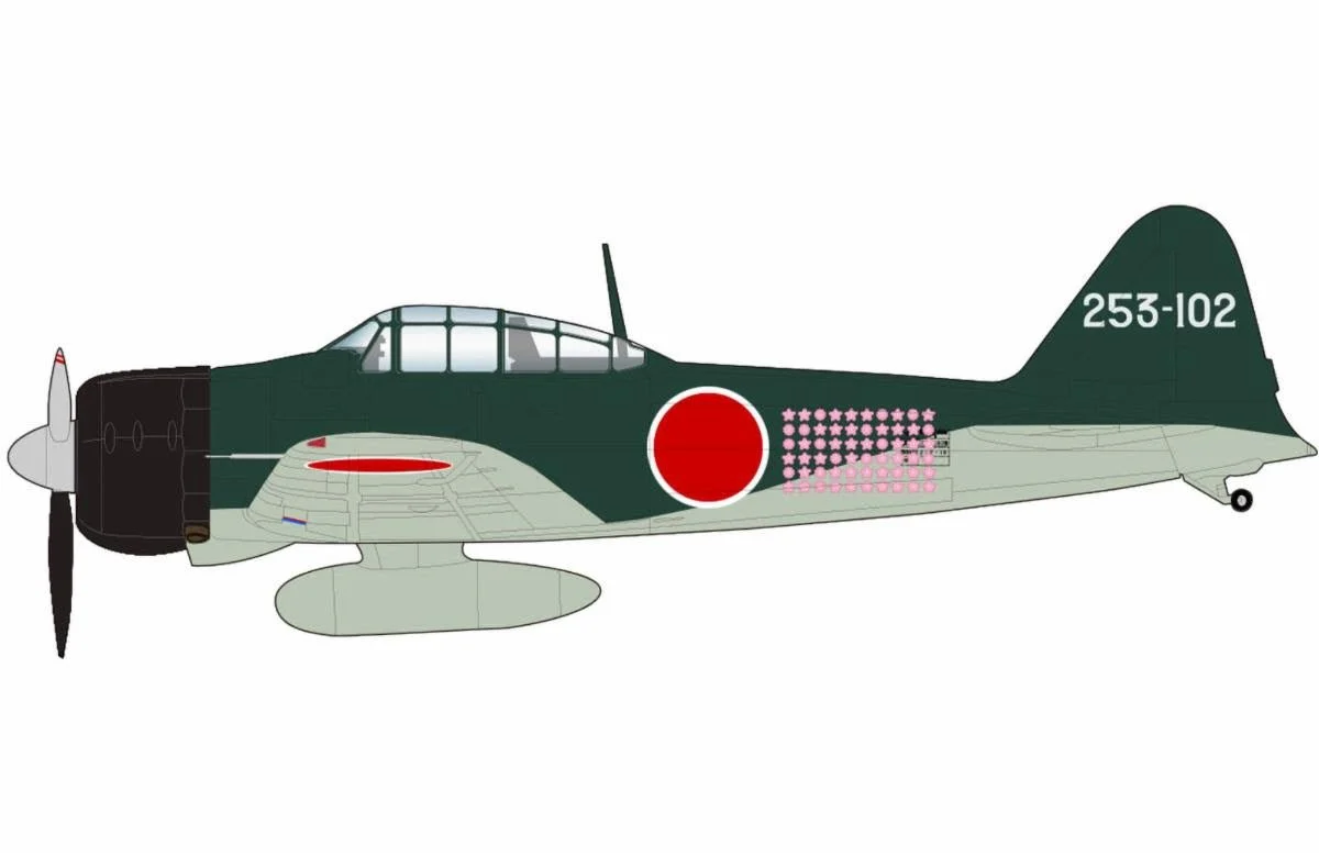 Pre-Order Hobby Master HA8814 1:48 Japan A6M2b Zero Fighter flown by Tetsunzo Iwamoto, 253rd AG, Rabaul, Jan 1944