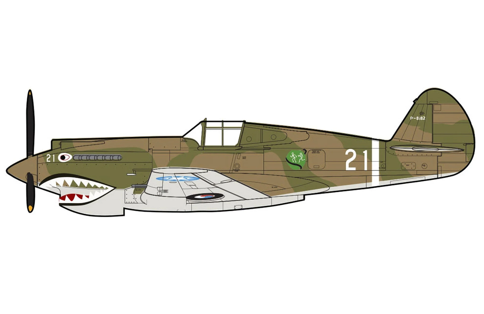 Pre-Order Hobby Master HA9209 1:48 Hawk 81A-2 "AVG" No.21, flown by Greg Boyinton, 1st Pursuit Sqn., Jan 1942