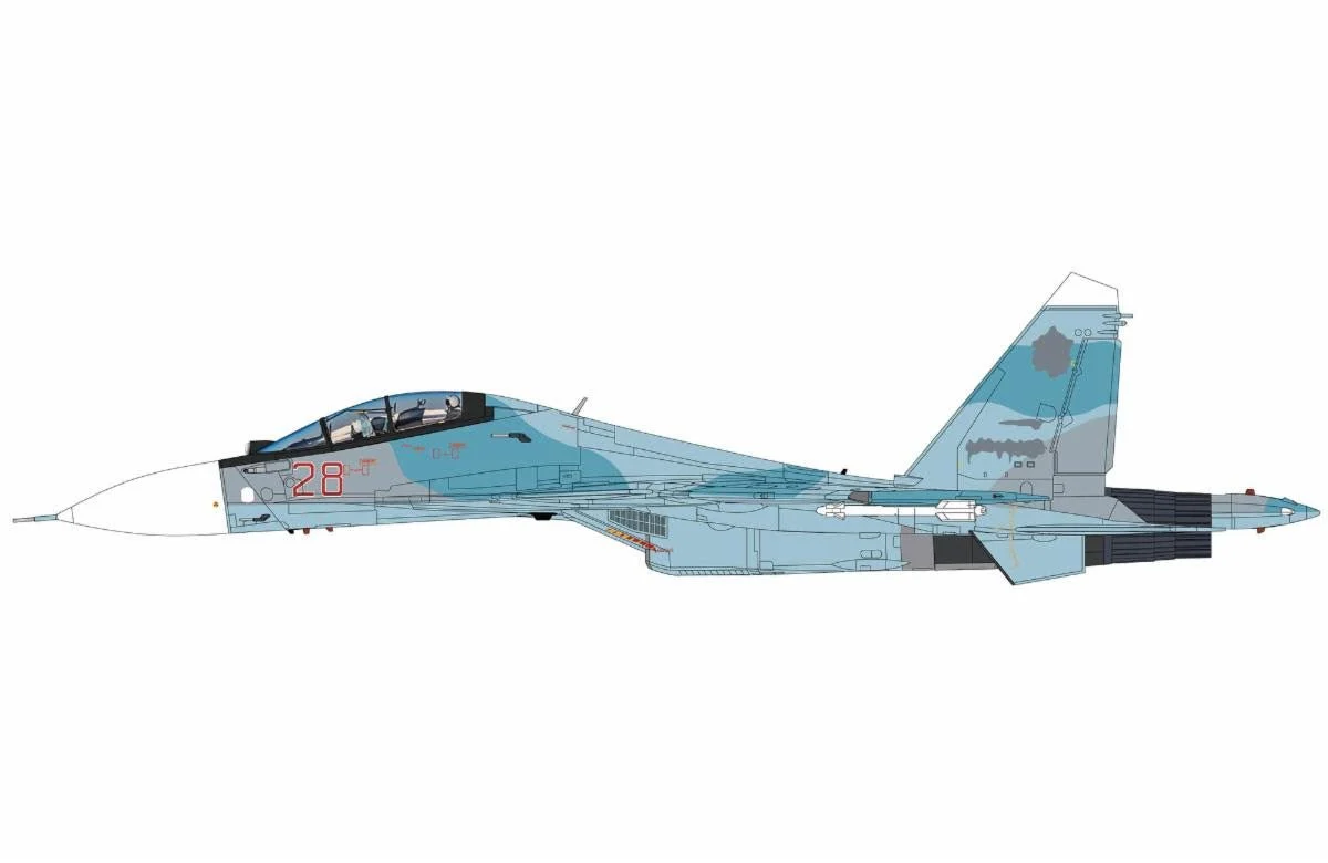 Pre-Order Hobby Master HA9516 1:72 Su-30SM Red 28, Russian Air Force, Latakia