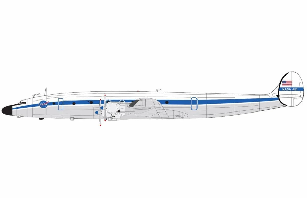 Pre-Order Hobby Master HL9025 1:200 Lockheed C-121G "NASA" NASA 421, Maryland 1969