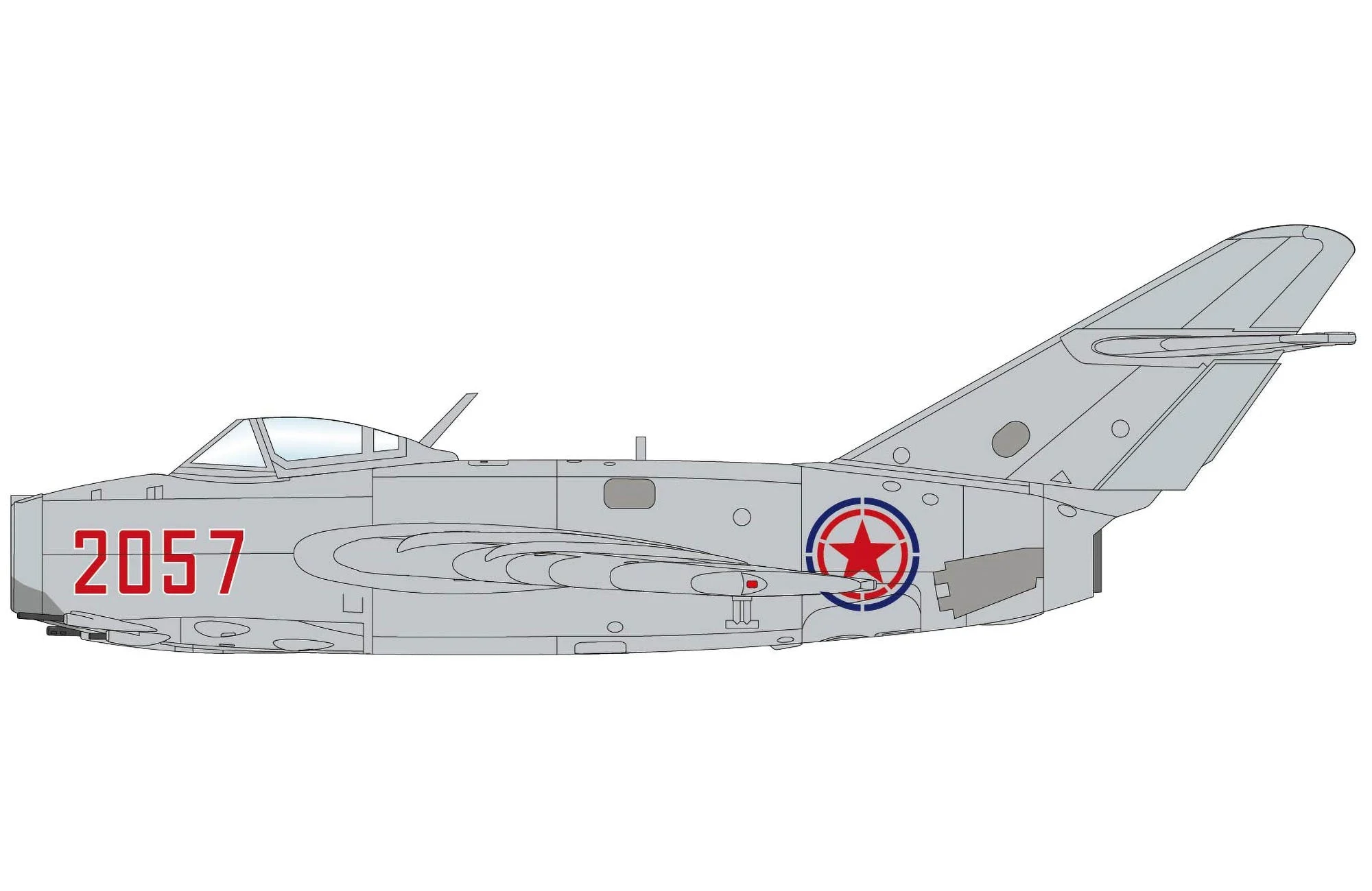Pre-Order Hobby Master x HA2432 1:72 MIG-15bis "Lt. No Kum-sok" 2057, Kimpo AFB, Sept 1953