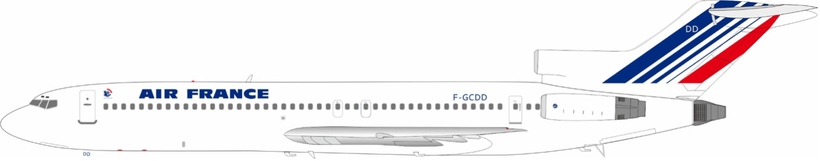 Pre-Order InFlight200 56268 Air France Boeing 727-228/Adv F-GCDD
