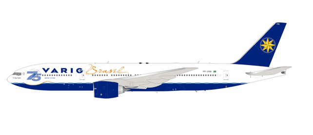 Pre-Order InFlight200 772-VRB 1:200 Varig Boeing 777-2Q8/ER PP-VRB