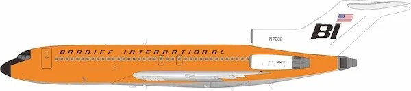Pre-Order InFlight200 IF721BN0426 1:200 BRANIFF 727-162 N7282 – Orange