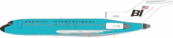 Pre-Order InFlight200 IF721BN0526 1:200 BRANIFF 727-27C N7270 – Turquoise