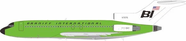 Pre-Order InFlight200 IF721BN0726 1:200 BRANIFF 727-27C N7276 – Light Lime Green