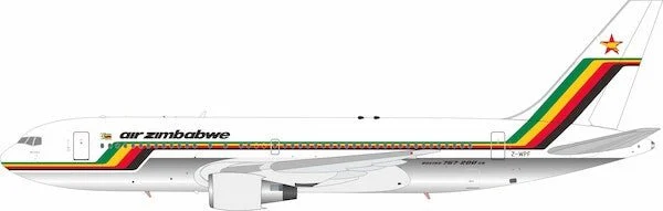 Pre-Order InFlight200 IF762UM0526P 1:200 Air Zimbabwe Boeing 767-2N0/ER Z-WPF Polished