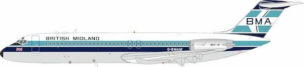 Pre-Order InFlight200 IF930BD0626 1:200 British Midland Airways - BMA McDonnell Douglas DC-9-32 G-BMAM