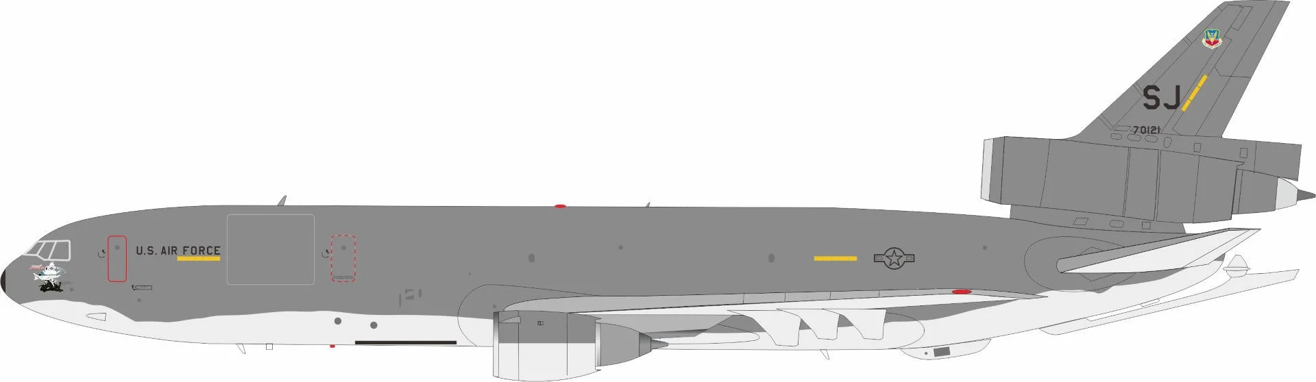 Pre-Order InFlight200 IFKC10USAF0121 1:200 USA - Air Force McDonnell Douglas KC-10A Extender (DC-10-30CF) 87-0121 Smooth Operator