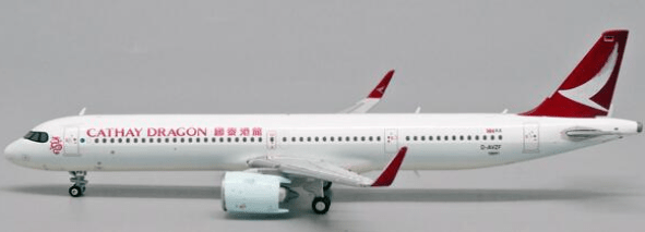 Pre-Order JC Wings EW421N006 1:400 Cathay Dragon Airbus A321NEO "Before delivery version" Reg: D-AVZF