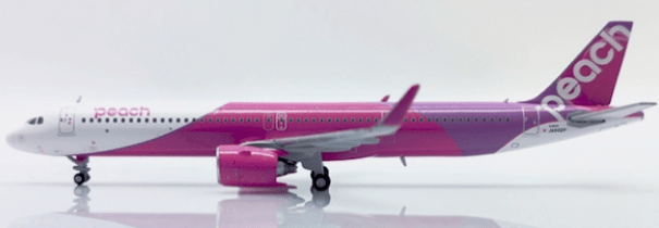 Pre-Order JC Wings EW421N015 1:400 Peach Airbus A321NEO Reg: JA902P