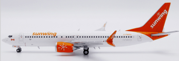 Pre-Order JC Wings LH4314 1:400 Sunwing Airlines Boeing 737 MAX 8 Reg: C-FMXA
