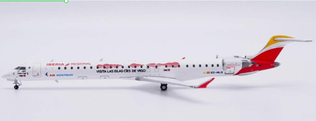 Pre-Order JC Wings LH4402 1:400 Iberia Regional (Air Nostrum) Bombardier CRJ-1000ER "Visita Vigo" Reg: EC-MLO