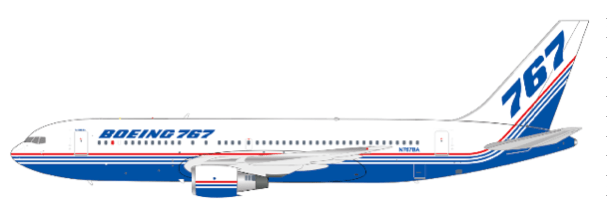 Pre-Order JC Wings LH4412 1:400 Boeing House Color 767-200 Reg: N767BA