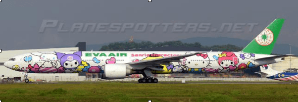 Pre-Order JC Wings SA2085 1:200 Eva Air Boeing 777-300ER "Lolly Jet" Reg: B-16740
