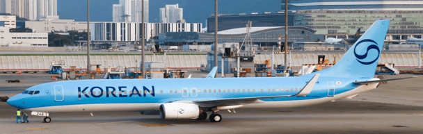Pre-Order JC Wings SA2092A 1:200 Korean Air Boeing 737-900ER "NC" Reg: HL8248 "Flaps Down"